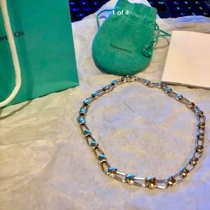 TIFFANY AND COMPANY HEART NECKLACE STERLING 18KT